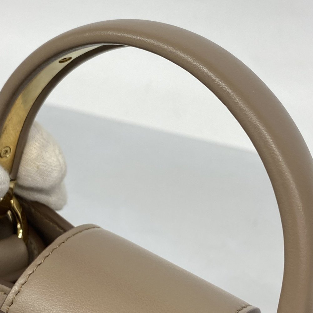 SALVATORE FERRAGAMO Cream Leather Bag - Picture 8 of 13